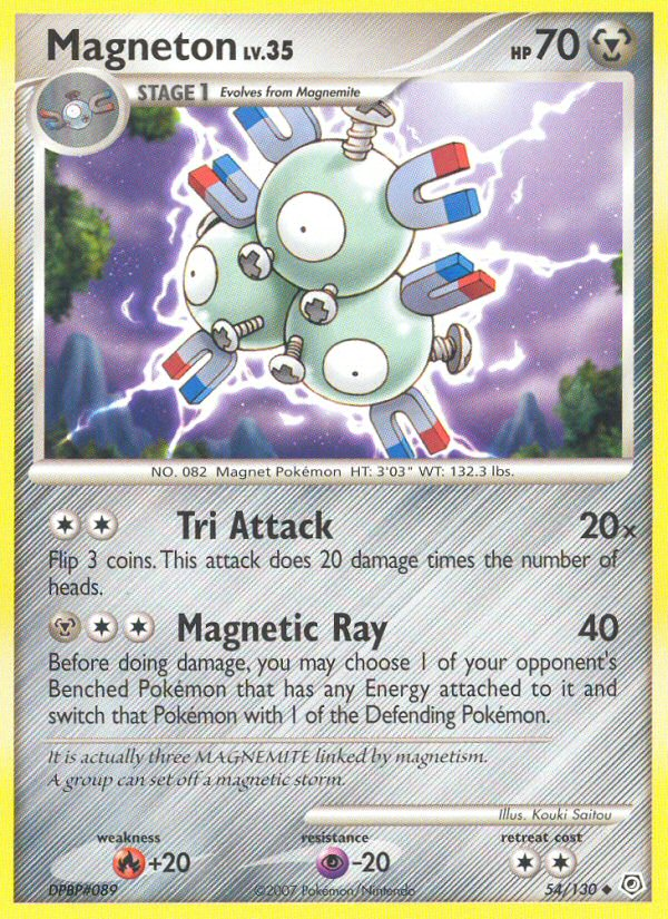 Magneton (54/130) - Diamond & Pearl Pokémon Card