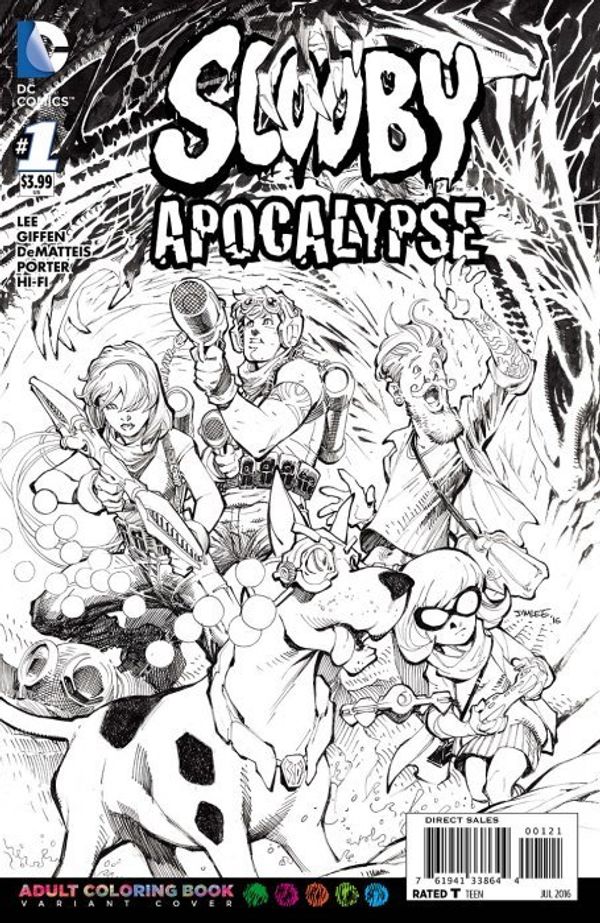 Scooby Apocalypse #1 (Coloring Book Variant Cover)