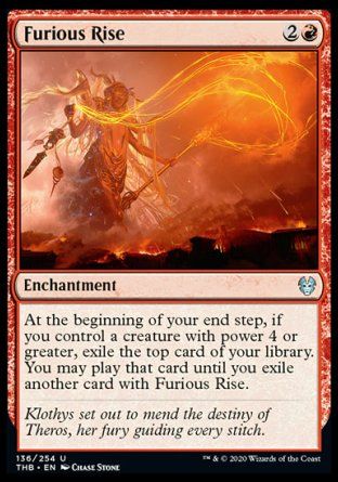 Furious Rise (Theros Beyond Death) Trading Card