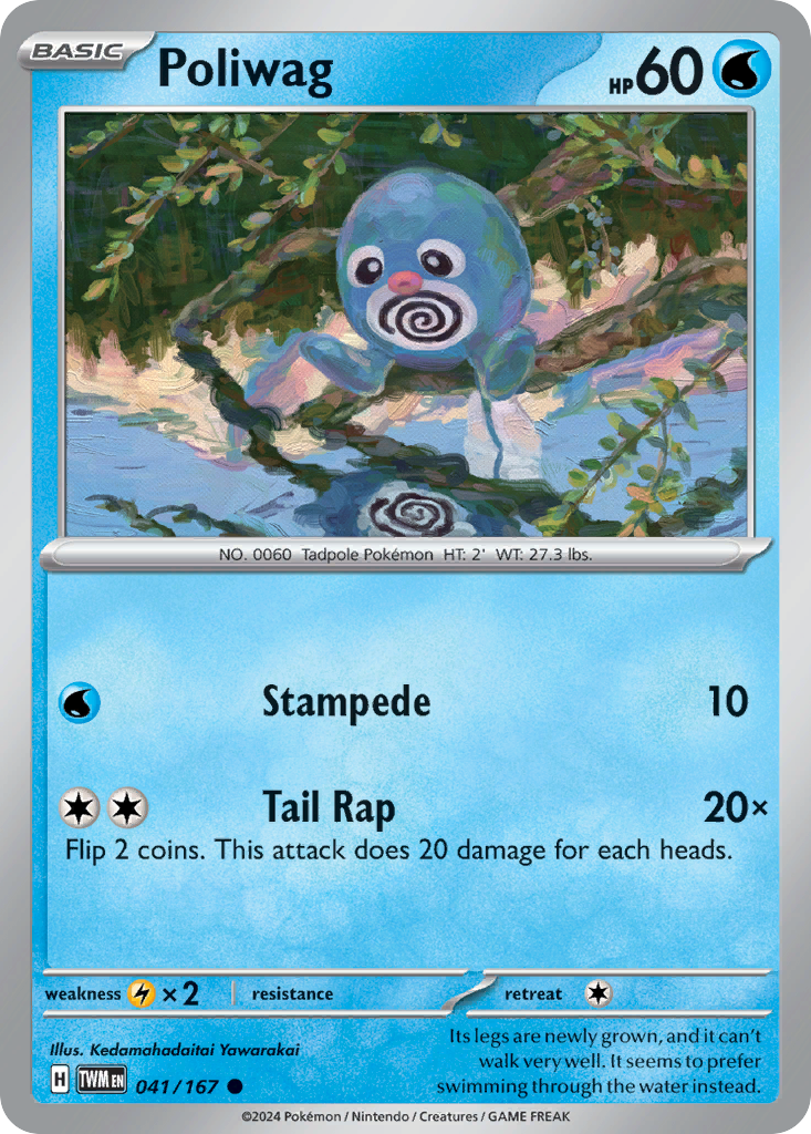 Poliwag (41/167) - Twilight Masquerade Pokémon Card