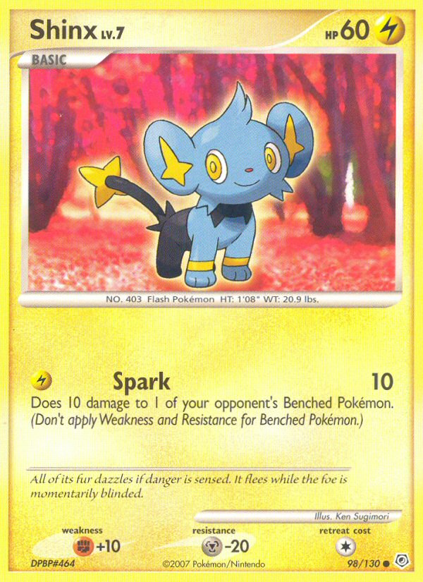 Shinx (98/130) - Diamond & Pearl Pokémon Card