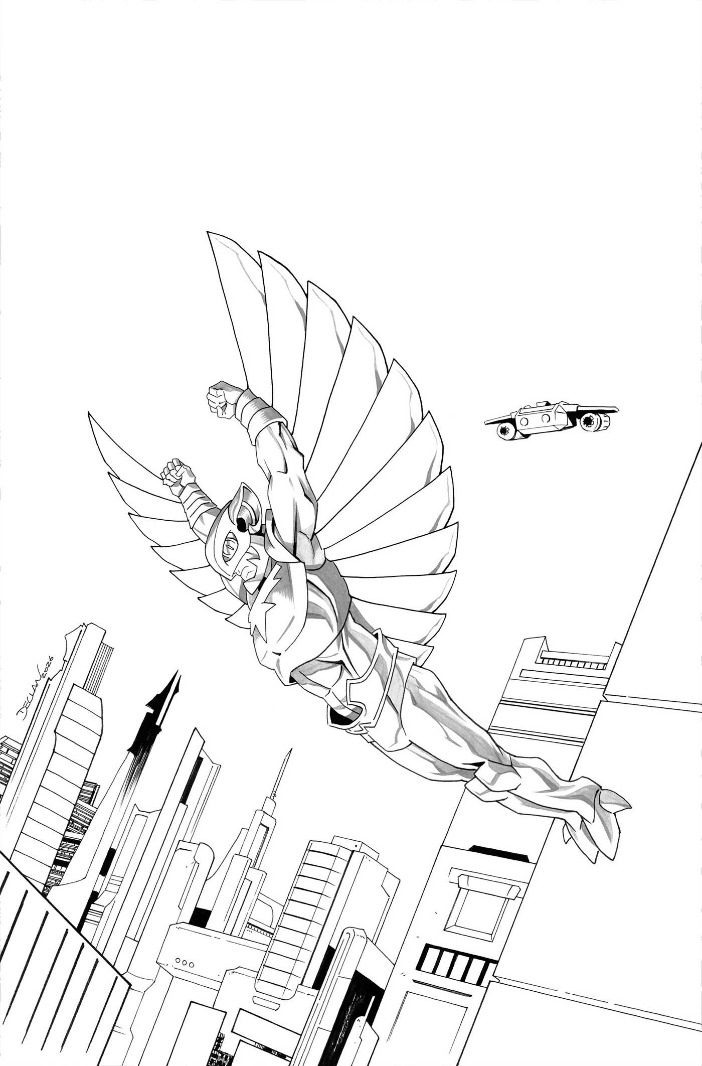 Thundercats X Silverhawks Thunderhawks #5 (Cvr L Inc 1:7 Declan Shalvey Line Art Virgin Variant) Comic