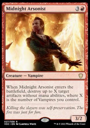 Midnight Arsonist (Innistrad Crimson Vow Commander Decks) Trading Card