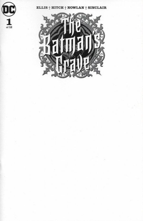 Batman's Grave #1 (Blank Variant Cover)