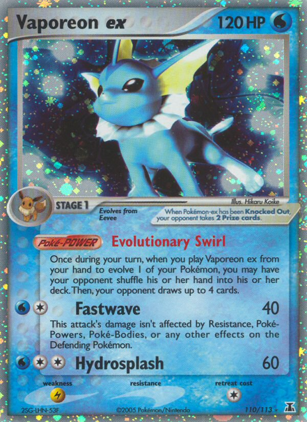 Vaporeon ex (110/113) - Delta Species Pokémon Card