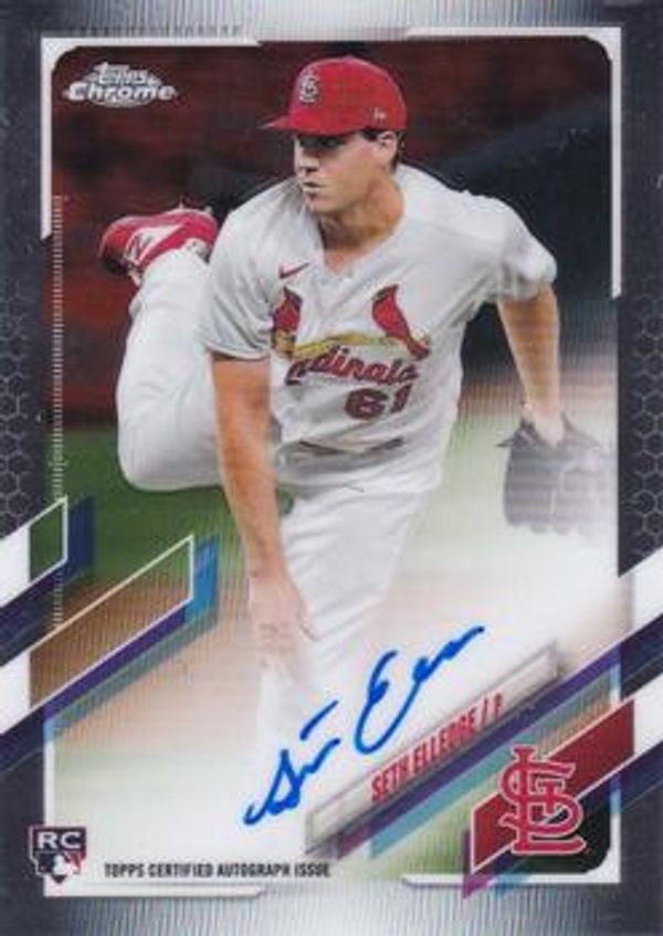 Seth Elledge 2021 Topps Chrome - Rookie Autographs Baseball #RA-SEL