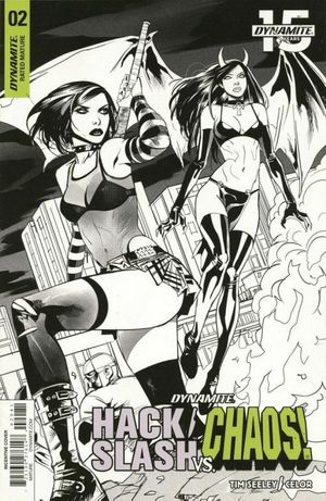 Hack/Slash vs Chaos! #2 (40 Copy Celor B&w Cover)