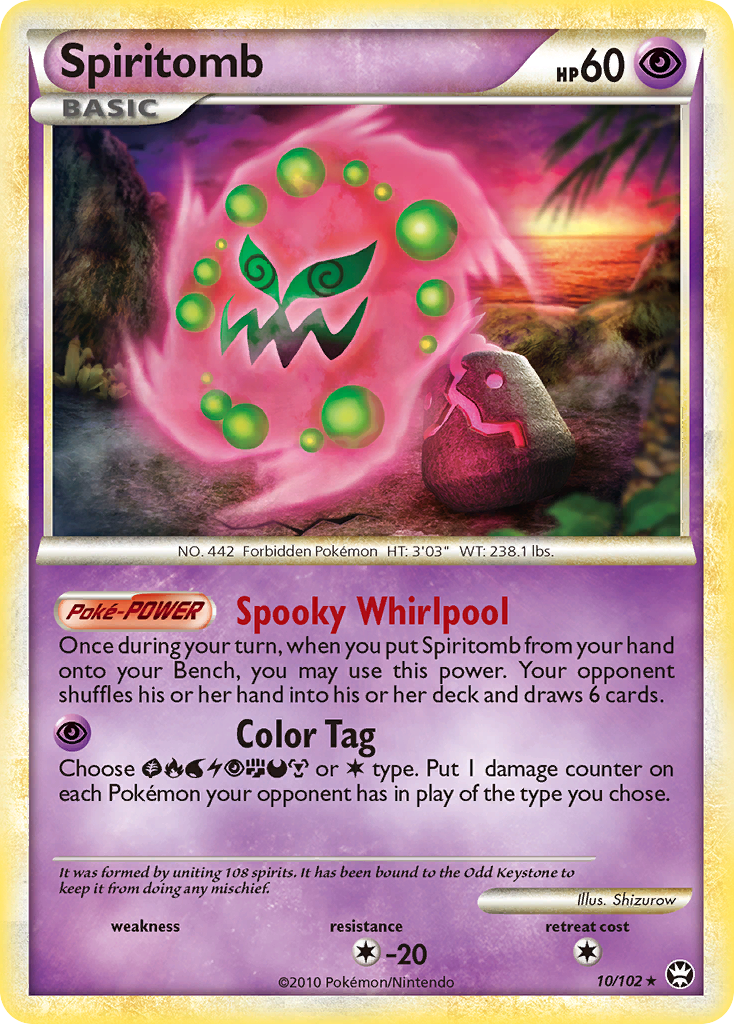 Spiritomb (10/102) - HS—Triumphant Pokémon Card