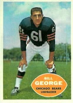 Bill George 1960 Topps #18 Sports Card