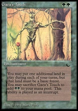 Gaea's Touch (The Dark) Trading Card