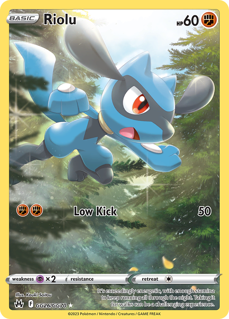 Riolu (GG26) - Crown Zenith Galarian Gallery Pokémon Card