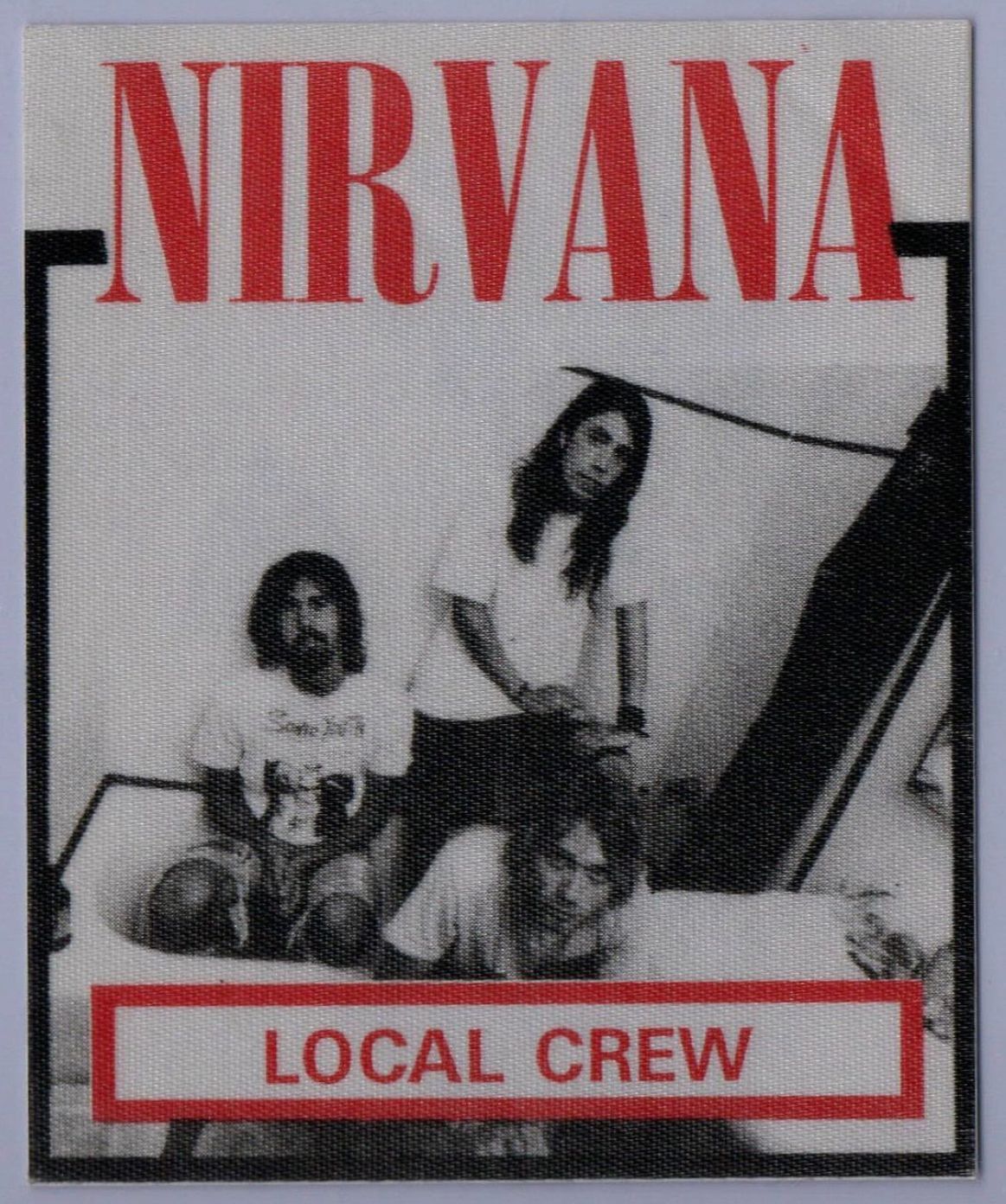 Nirvana Local Crew Cloth Pass Concert Poster