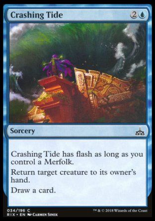 Crashing Tide (Rivals of Ixalan) Trading Card