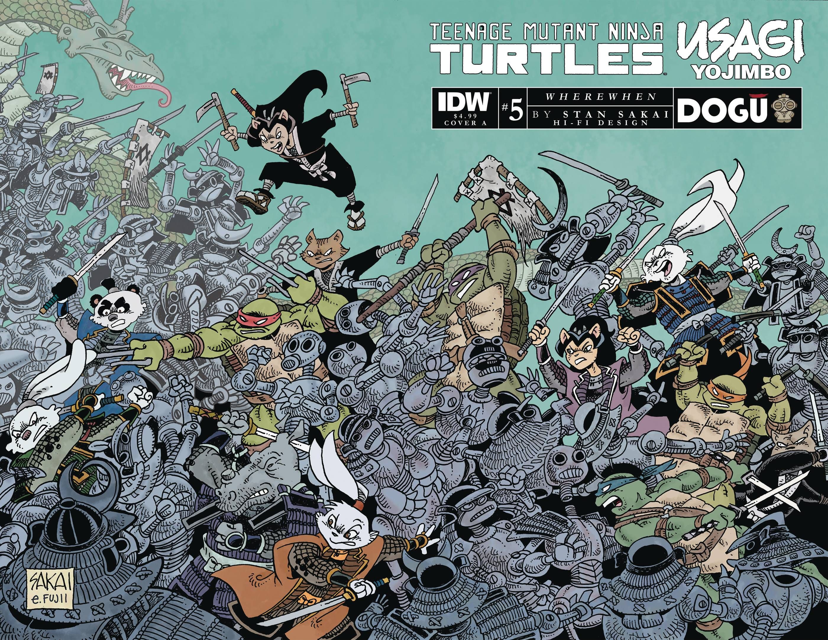 Teenage Mutant Ninja Turtles / Usagi Yojimbo: WhereWhen #5 Comic