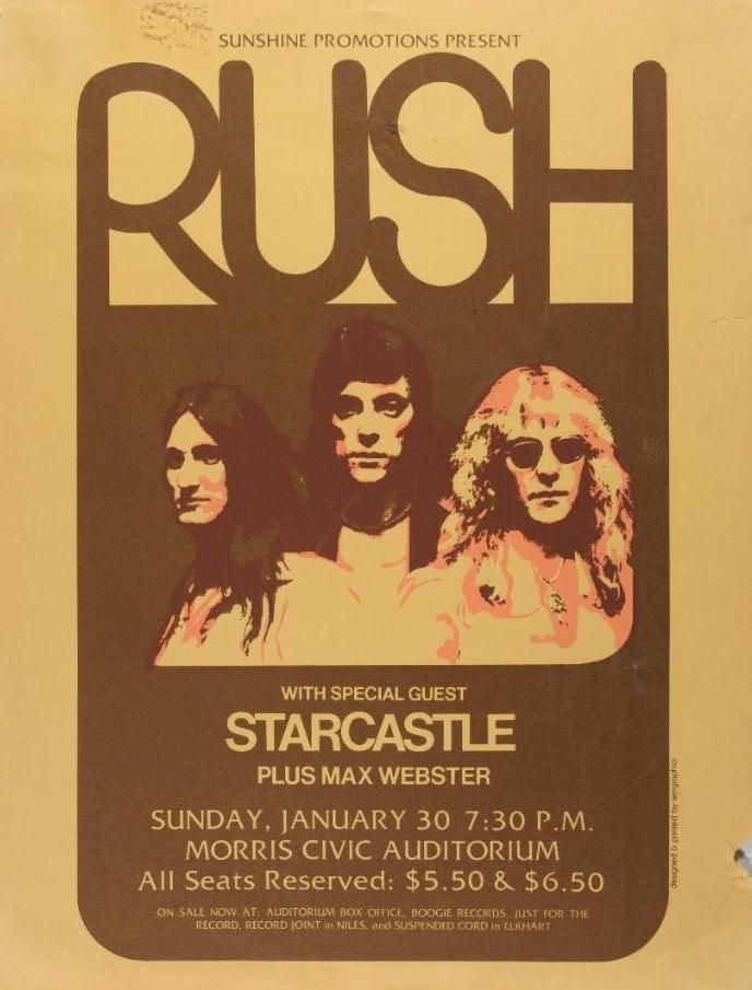 Rush Morris Civic Auditorium 1977 Value GoCollect