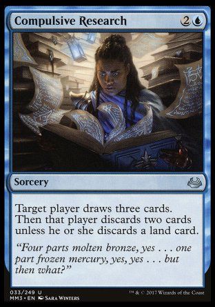 Compulsive Research (Modern Masters 2017) Trading Card