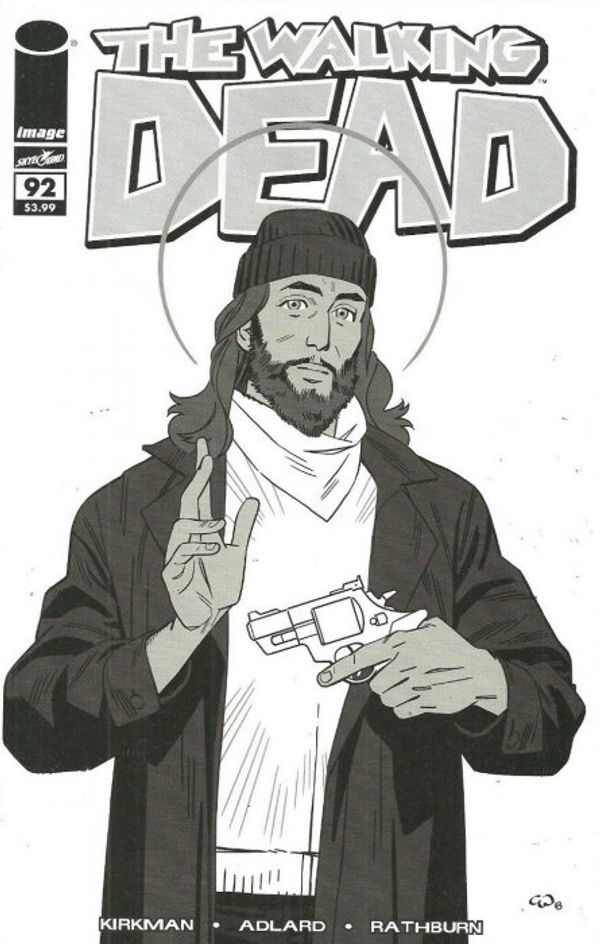 The Walking Dead #92 (15th Anniversary Walker Blind Bag B&W Sketch)