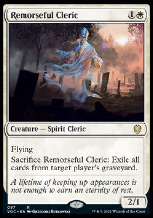 Remorseful Cleric (Innistrad Crimson Vow Commander Decks) Trading Card