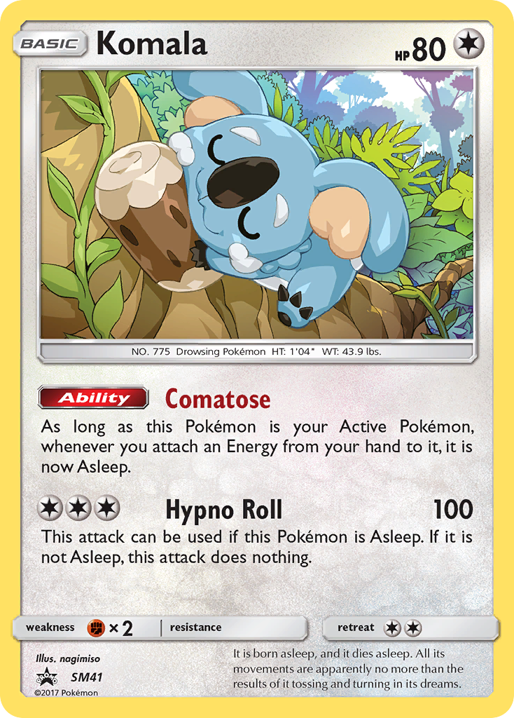 Komala (SM41) - SM Black Star Promos Pokémon Card