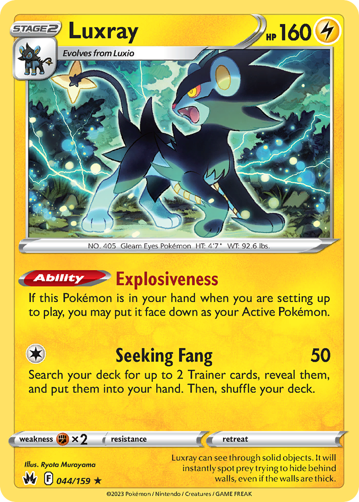 Luxray (44/159) - Crown Zenith Pokémon Card