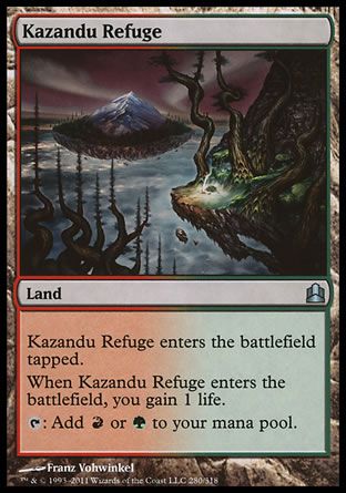 Kazandu Refuge (MTG Commander) Trading Card