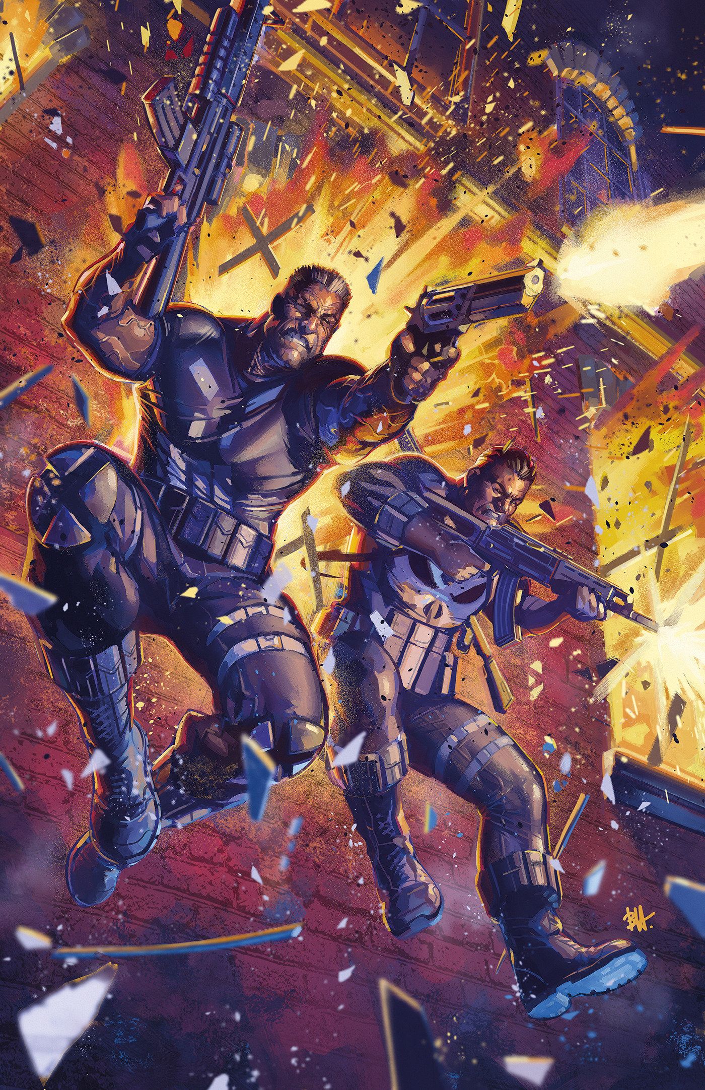 Marvel Knights: Punisher #1 (Ben Harvey Virgin Variant) Comic