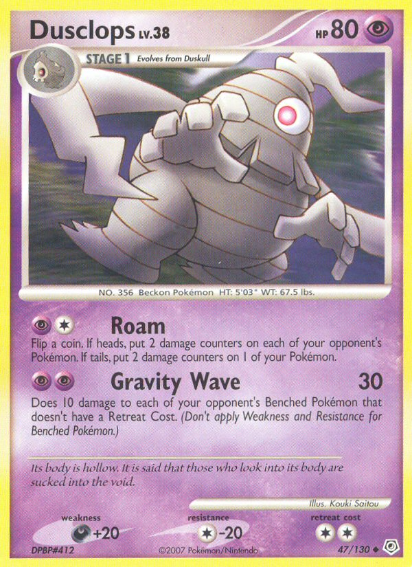 Dusclops (47/130) - Diamond & Pearl Pokémon Card