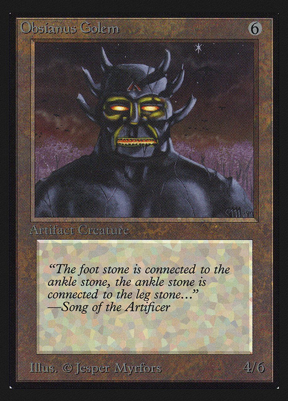 Obsianus Golem (Collector's Edition) Trading Card