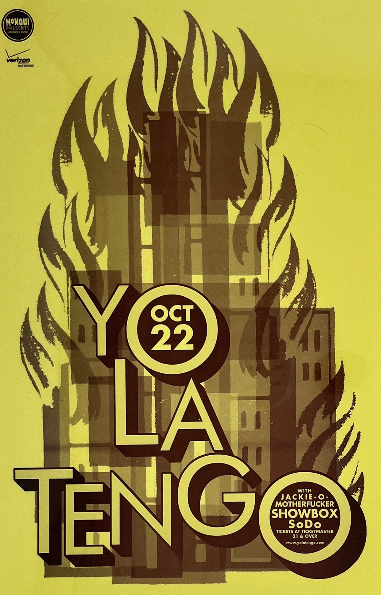 MXP-205.11 Yo La Tengo Showbox 2009 Concert Poster
