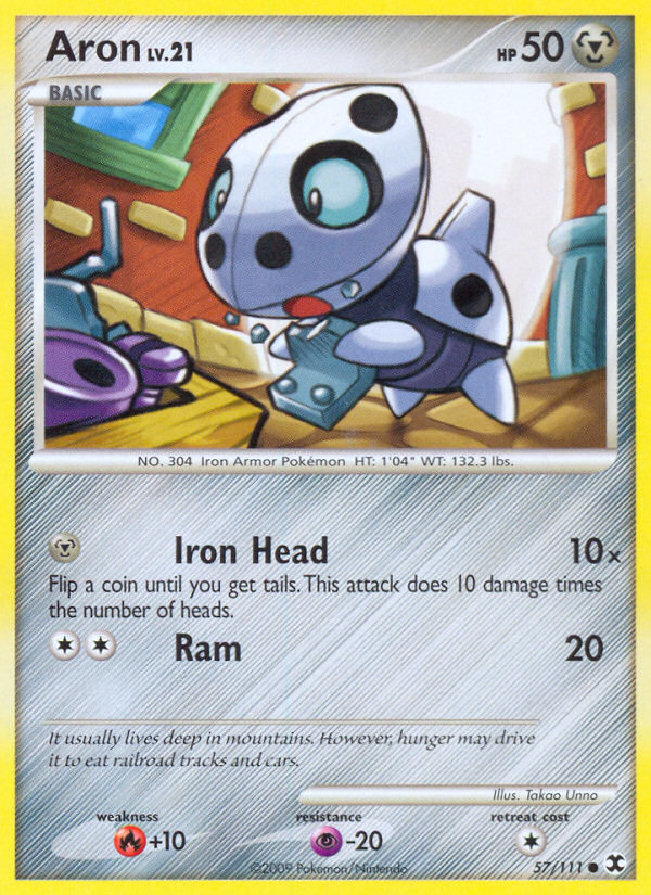 Aron (57/111) - Rising Rivals Pokémon Card