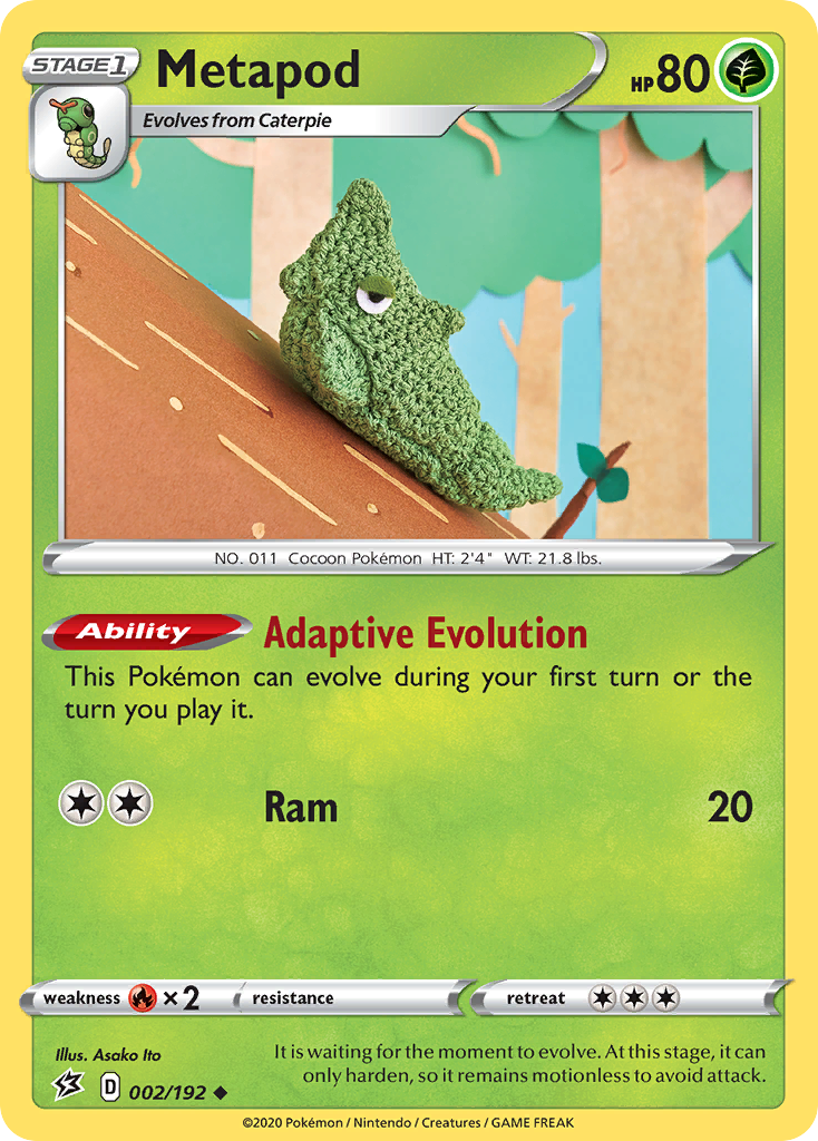 Metapod (2/192) - Rebel Clash Pokémon Card