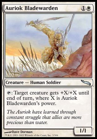 Auriok Bladewarden (Mirrodin) Trading Card