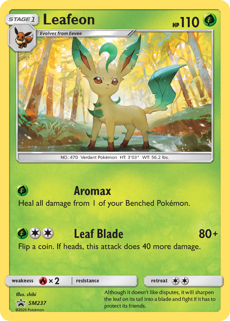 Leafeon (SM237) - SM Black Star Promos Pokémon Card