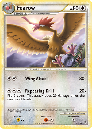 Fearow (15/95) - HS—Unleashed (Reverse Holo)