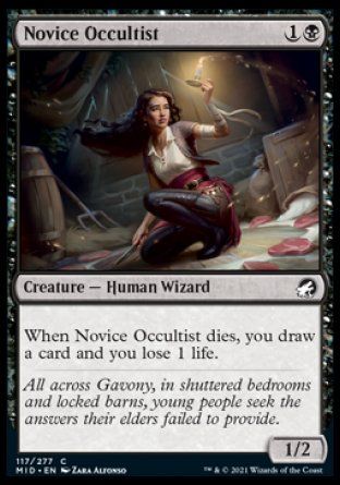 Novice Occultist (Innistrad: Midnight Hunt) Trading Card