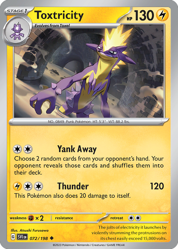 Toxtricity (72/198) - Scarlet & Violet Pokémon Card