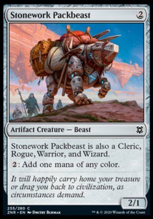 Stonework Packbeast (Zendikar Rising) Trading Card