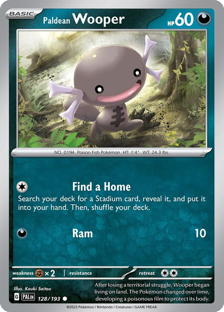 Paldean Wooper (128/193) - Paldea Evolved Pokémon Card