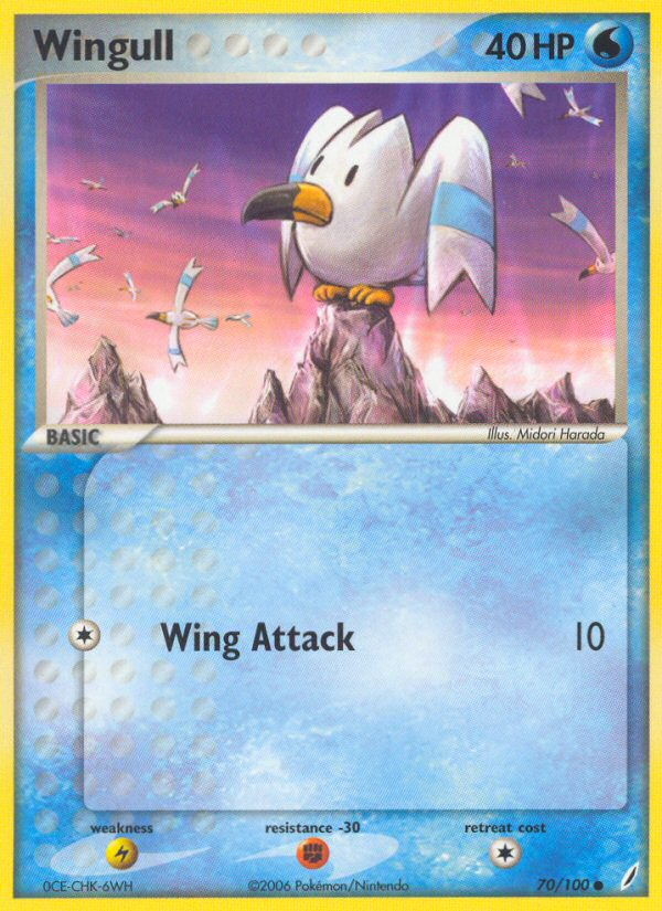 Wingull (70/100) - Crystal Guardians Pokémon Card