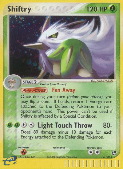 Shiftry Pokémon Card