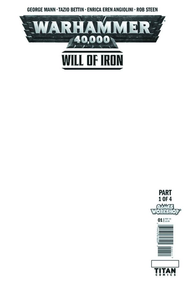 Warhammer 40000 Will Of Iron #1 (Cover F Blank Sketch Cover)