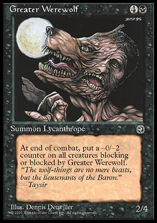 Greater Werewolf (Homelands) Trading Card