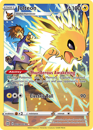 Jolteon (TG04) - Brilliant Stars Trainer Gallery