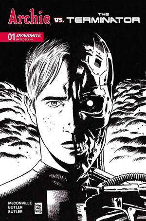Archie Vs The Terminator #1 (Cvr O Inc 1:25 Francesco Francavilla Line Art Variant)