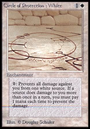 Circle of Protection: White (Alpha) Trading Card