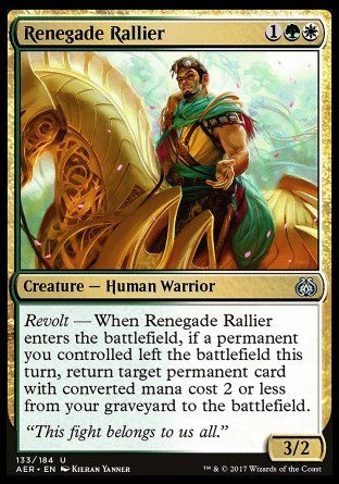 Renegade Rallier (Aether Revolt) Trading Card