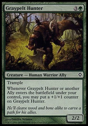 Graypelt Hunter (Worldwake) Trading Card