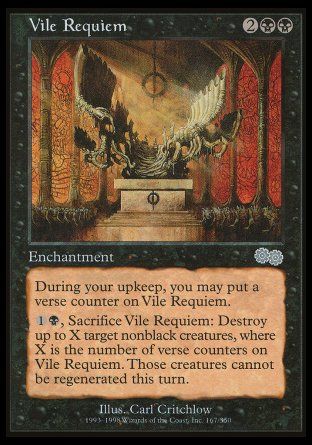 Vile Requiem (Urza's Saga) Trading Card