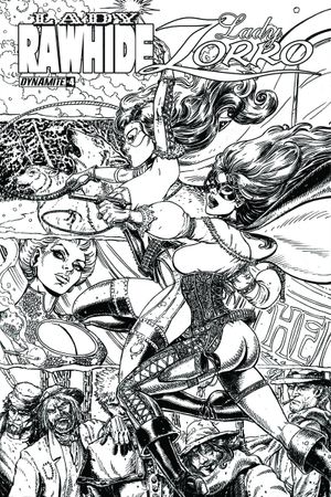 Lady Rawhide Lady Zorro #4 (10 Copy Chin B&amp;w Cover)