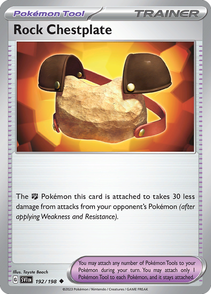 Rock Chestplate (192/198) - Scarlet & Violet Pokémon Card